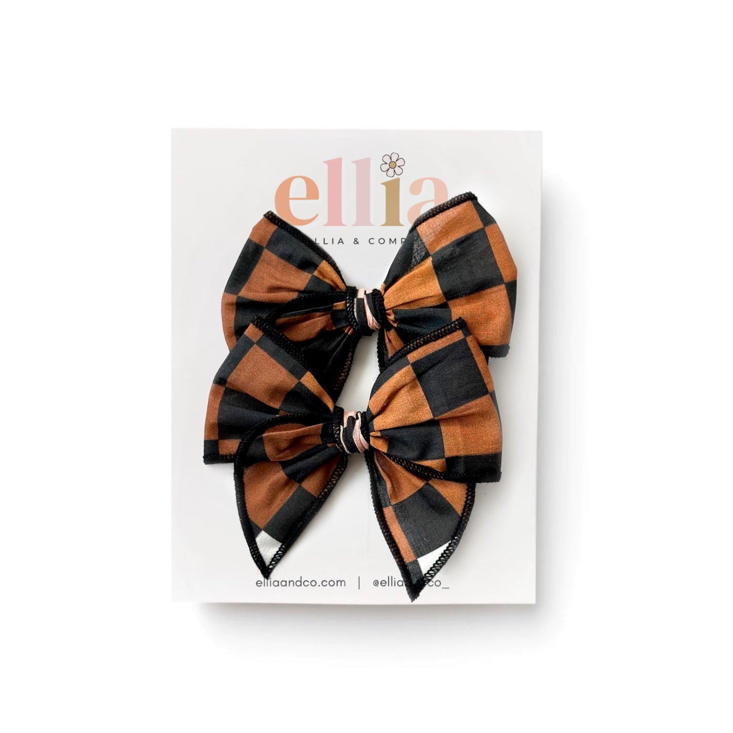 Ombre Checkered - Mini Fairytale Piggie Clips