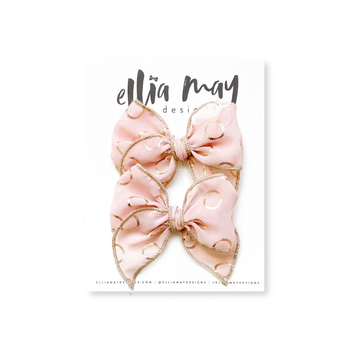 Blush Circles - Mini Fairytale Piggie Clips