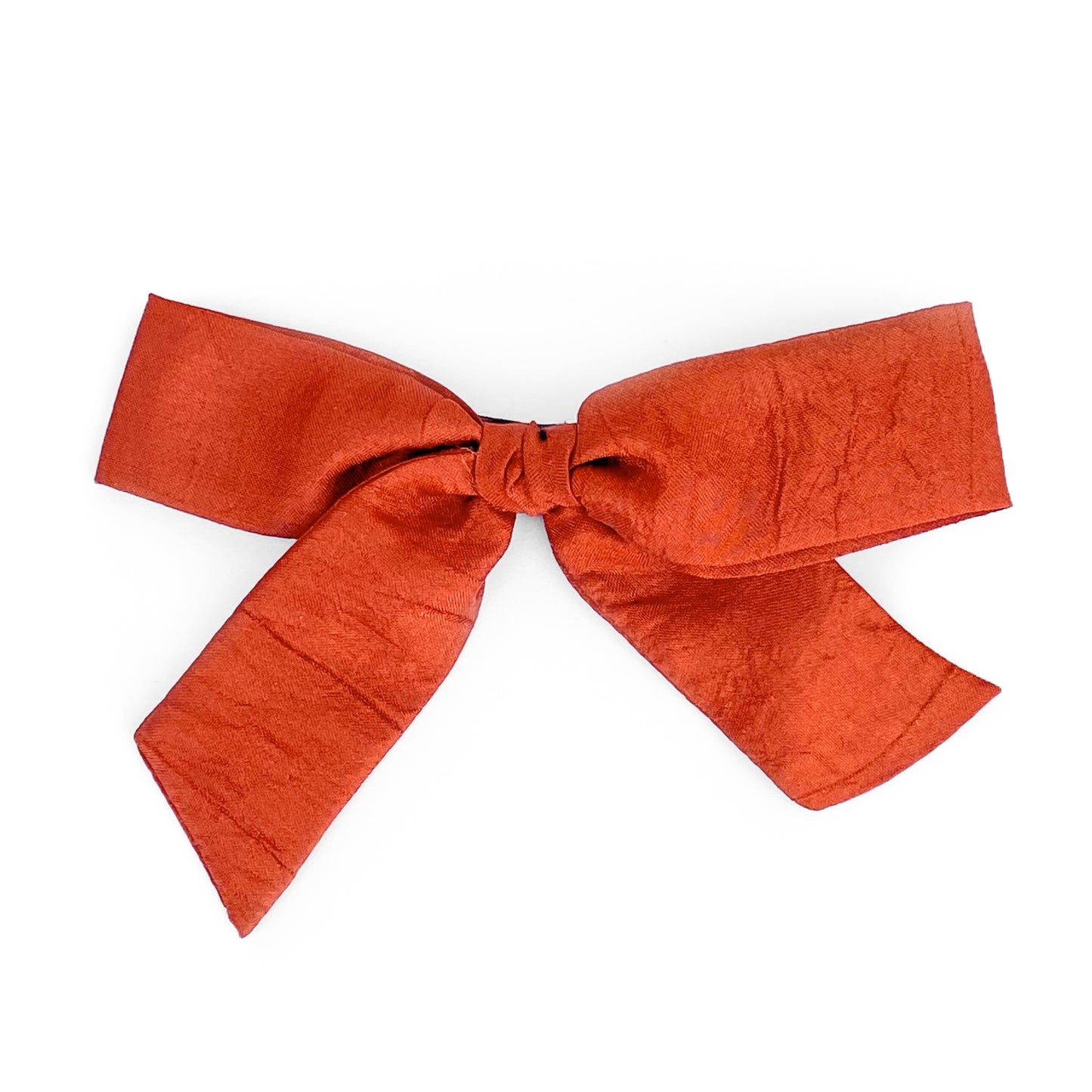 Rust Silk - Oversized Knot