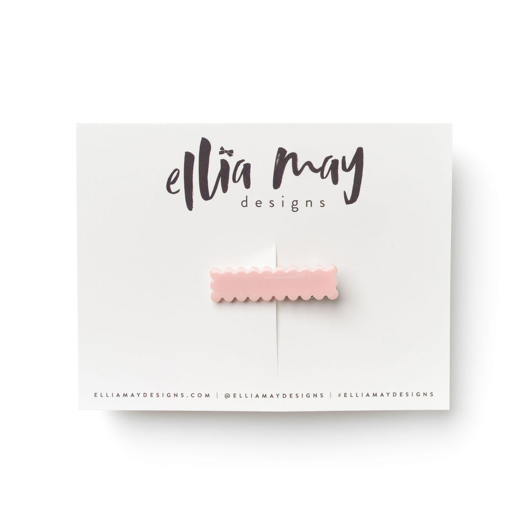 Crepe - Scalloped Bar Clip