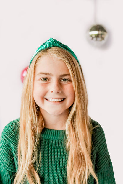 Emerald Glitz - Knot Headband