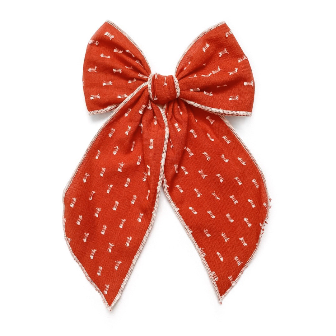 Burnt Orange Clip Dot - Oversized Fairytale