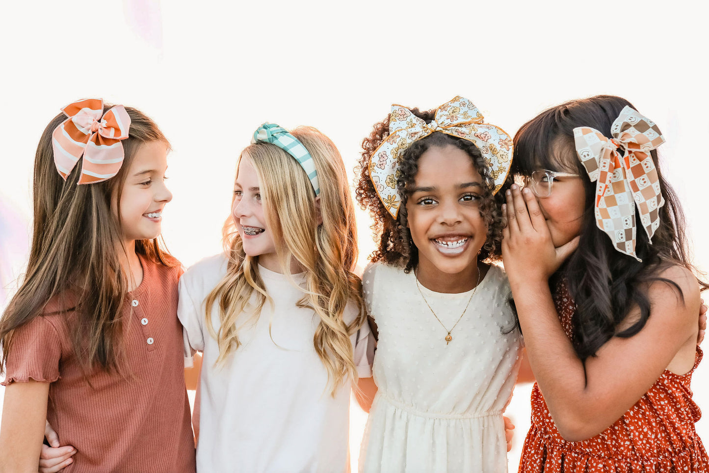 Teal Plaid - Knot Headband