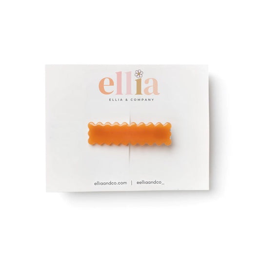 Persimmon - Scalloped Bar Clip