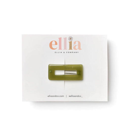 Fern - Rectangle Barrette