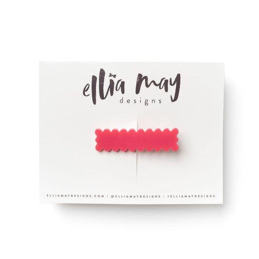 Lipstick - Scalloped Bar Clip